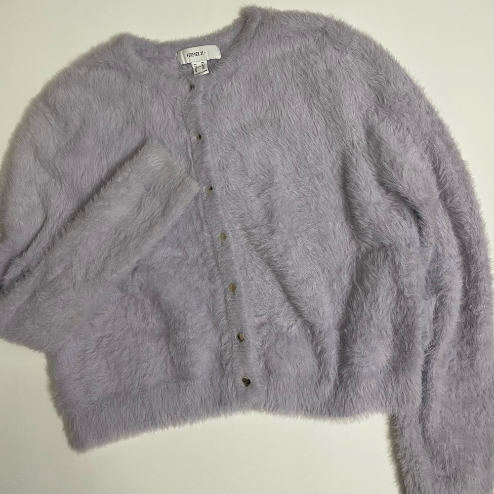 Fuzzy cardigan